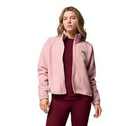 Columbia Womens Jasper Ridge Pebbled Full Snap Fleece, Pink, Size Xl, Women Pink