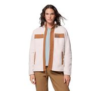 Columbia Women's Juniper Peak Full Zip Fleece, Full Zip Fleece Jacket, Dark Stone/Camel Brown, X-Large
