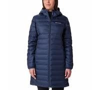 Columbia Women's Lake 22 Down Long Hooded Jacket, Hooded Puffer Down Jacket, Nocturnal, Size XS