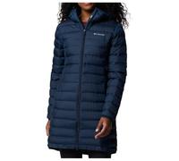 Columbia Sportswear Women's Long Hooded Down Jacket Lake 22 II Down-Insulated Collegiate Navy XL