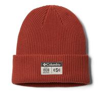 Columbia Women's Lost Lager Ii Beanie Hat, Warp Red, Varsity Patch, One Size