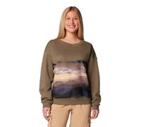 Columbia Women's Meridian Creek Crew, Stone Green, X-Small