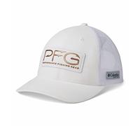 Columbia Women's Mesh Ball Cap Hat, White/PFG Hooks Legacy, One Size