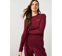 Columbia Women's Midweight Stretch Long Sleeve Top, Purple, Size L, Women Purple