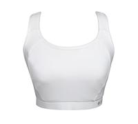 Columbia Women's Molded Cup High Impact Power Mesh Sports Bra, White, L