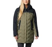 Columbia Women's Mountain Croo III Mid Down Jacket, Stone Green/Black, Large