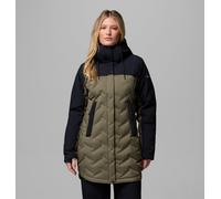 Columbia - Women's Mountain Croo™ III Waterproof Hooded Mid Down Jacket - Stone Green, Black Size M Women