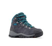 Columbia Women's Newton Ridge Plus Waterproof Amped Hiking Shoe, Shark/River Blue, 8.5 UK