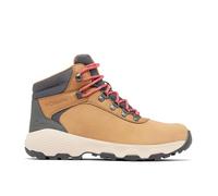 Columbia Women's Newton Wander, Waterproof Mid Rise Trekking and Hiking Boots, Elk/Sunset Red, 3.5