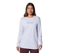 Columbia Women's North Cascades Long Sleeve Tee, Snowdrift/Gem Columbia, XL