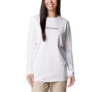 Columbia Women's North Cascades Long Sleeve Tee, White/Gem Columbia, M