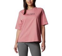 Columbia Women's North Cascades Relaxed Tee, Pink Agave/Casual Brand, M