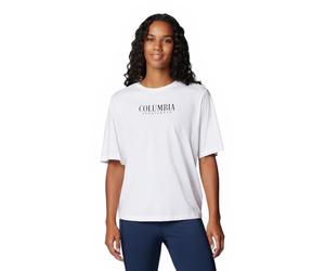 Columbia Women's North Cascades Relaxed Tee, White/Casual Brand, M