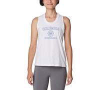 Columbia Women's North Cascades Tank, White/CSC Emblem Two, Medium
