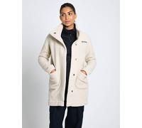 Columbia Women's Panorama Long Sherpa Fleece Jacket - Dark Stone - XS - Cream