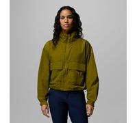 Columbia Women's Paracutie Cropped Cargo Windbreaker - Mossy Green - Size: Medium