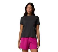 Columbia Women's Parsons Point Back Graphic Tee, Short Sleeve T-Shirt, Black Heather/Floral Fun, Small