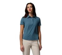 Columbia Women's Parsons Point Polo, Polo Shirt, Everblue Heather, Large