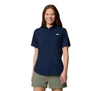 Columbia Womens PFG Tamiami II Short Sleeve Fishing Shirt, Collegiate Navy, XX-Large