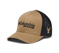Columbia Unisex's PHG Logo Mesh Ball Cap, Flax, Black, S-M