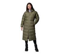 Columbia Women's Pike Lake 3 Long Jacket, Hooded Puffer Jacket, Stone Green, M