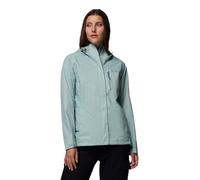 Columbia Women's Pouring Adventure 3 Jacket, Waterproof Rain Jacket, Crushed Blue, Large