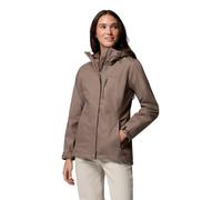 Columbia Women's Pouring Adventure 3 Jacket, Waterproof Rain Jacket, Iron, Large