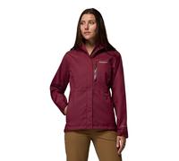 Columbia Women's Pouring Adventure 3 Jacket, Waterproof Rain Jacket, Rich Wine, Medium
