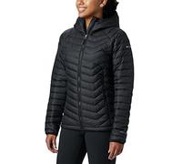 Columbia Women's Powder Lite Hooded Jacket, Hooded Puffer Jacket, Black, Size S