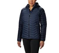 Columbia Women's Powder Lite Hooded Jacket, Hooded Puffer Jacket, Nocturnal/Dark Nocturnal, Size M