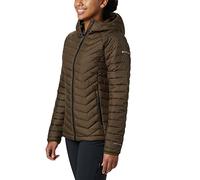 Columbia - Women's down jackets - Powder Lite Hooded Jacket Olive Green for Women - Khaki Khaki S