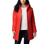 Columbia Women's Powder Lite Mid Jacket, Puffer Jacket, Bold Orange, Size XS