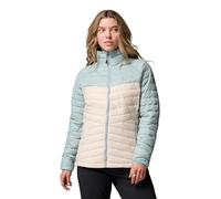 Columbia Women's Powder Pass Jacket, Puffer Jacket, Dark Stone/Crushed Blue, X-Large