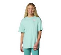 Columbia Women's Rolling Bend Graphic Oversized Tee, Spray/Floral Fun, M