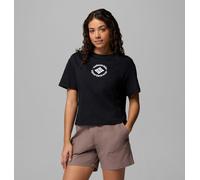 Columbia Rolling Bend Graphic Relaxed Crop short sleeve t-shirt black cosmos women - XL