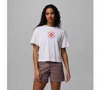 "Columbia - Women's Rolling Bend™ Graphic Relaxed Crop T-Shirt - White