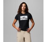 Columbia - Women's Ruby Springs™ Graphic Fitted T-Shirt - Black Moonlit Hillscape Size L Women