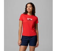 "Columbia - Women's Ruby Springs™ Graphic Fitted T-Shirt - Poppy Red