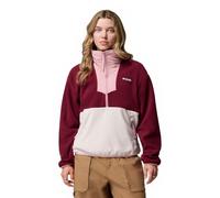 Columbia Women's Sequoia Grove 1/2 Zip Fleece, Fleece Pull Over, Rich Wine/Dark Stone/Eraser Pink, XS