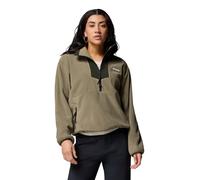 Columbia Women's Sequoia Grove 1/2 Zip Fleece Jacket, Stone Green/Greenscape/Collegiate Navy, Medium