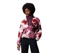 Columbia Women's Sequoia Grove 2 Printed Half Zip, Fleece Pull Over, Antique Mauve Ikatbloom, Small