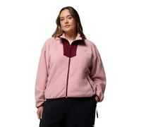 Columbia Women's Sequoia Grove Full Zip Fleece, Full Zip Fleece Jacket, Eraser Pink, Rich Wine, L