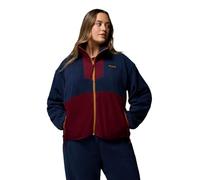 Columbia Women's Sequoia Grove Full Zip Fleece Jacket, Collegiate Navy/Rich Wine/Maple Sugar, M