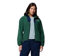 Columbia Women's Sequoia Grove Full Zip Fleece, Rain Forest/Collegiate Navy, L