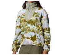 Columbia Sequoia Grove Printed Half Zip Fleece Light Blue Green Women - L