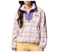 Columbia Sequoia Grove Printed Half Zip fleece White Violet Women - L