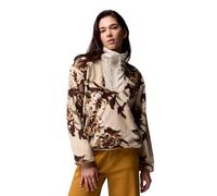 Columbia Women's Sequoia Grove Printed Half Zip, Fleece Pull Over, Dark Stone Blossoming, Medium