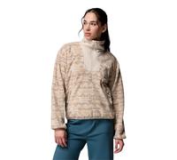 Columbia Women's Sequoia Grove Printed Half Zip, Fleece Pull Over, Dark Stone Horizons, Small