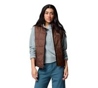 Columbia Women's Sienna Hill Quilted Vest Fleece, Tobacco, L