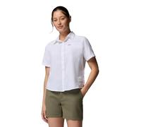 Columbia Women's Silver Ridge Utility 2 Short Sleeve Shirt, Short Sleeve Shirt, White, Medium
